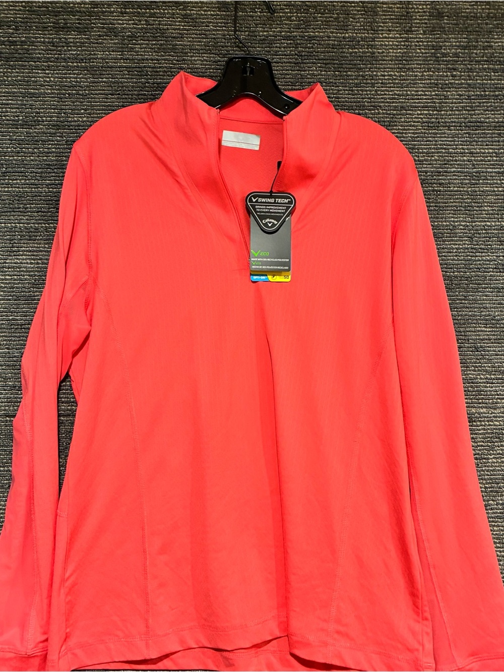 Callaway Coral Performance Half-Zip Pullover layer